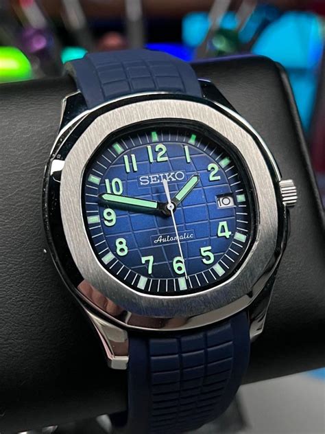 MOD Seiko Blue Naut With NH35 Movement Men S Fashion Watches