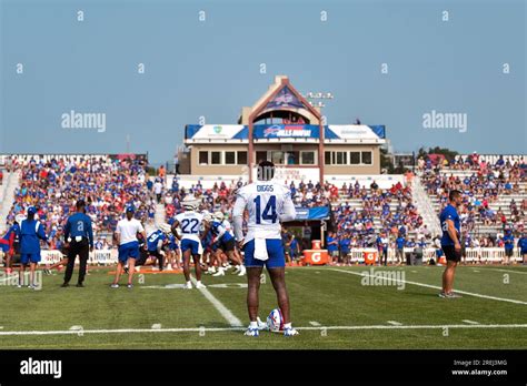 Buffalo Bills Wide Receiver Stefon Diggs Stands On The Sideline