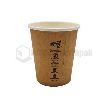 Oz Kraft Double Wall Cup Truly Eco Packaging Cups Plates Trays