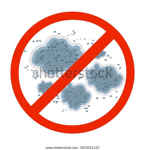 No Mold Sign Isolated On White Stock Vector Royalty Free