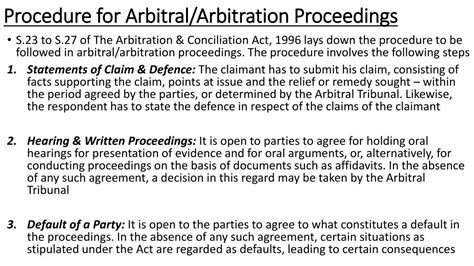 Ppt Arbitration And Conciliation Act Powerpoint Presentation