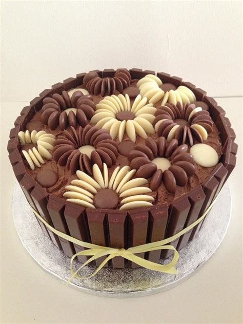 Chocolate Flower Cake - Decorated Cake by Sadie Smith - CakesDecor