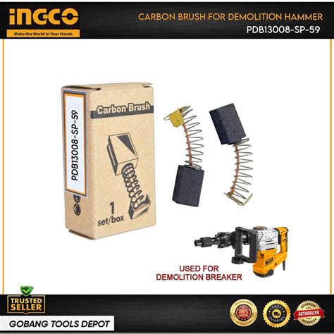 INGCO Carbon Brush Set For INGCO Demolition Breaker Hammer Shopee