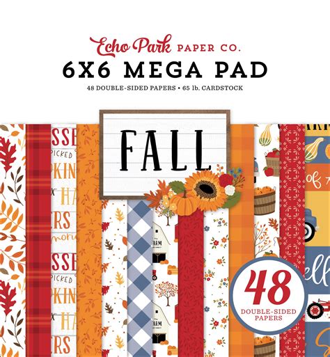 Echo Park Fall 6x6 Mega Paper Pad 793888052901