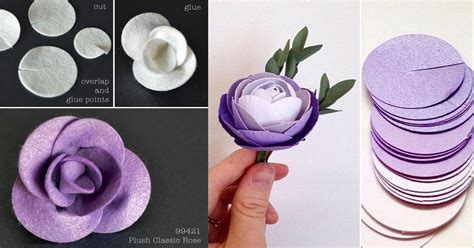 C Mo Hacer Rosas Usando C Rculos De Fieltro Foami O Papel Dale