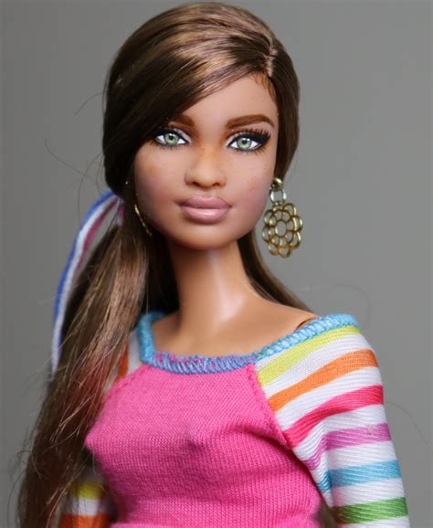 Halsey Biracial Customized Ooak Hybrid Barbie Doll Repaint By