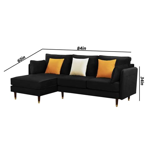 Casaliving Croosen Lhs 4 Seater L Shape Sofa Set For Living Room Blac Casaliving