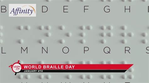 NATIONAL DAY CALENDAR: World Braille Day