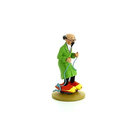 Figurine Tintin Tournesol En Patins Moulinsart Insolite