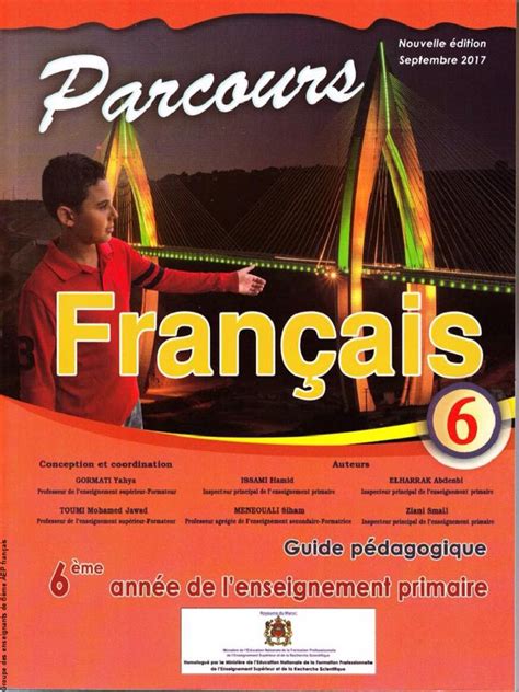 Parcours de français 6 aep guide du maitre