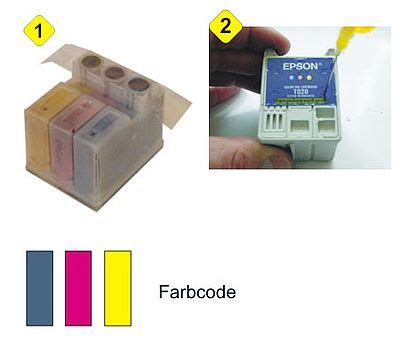 Nachfüllanleitung Befüllanleitung und Refillanleitung für Epson Stylus