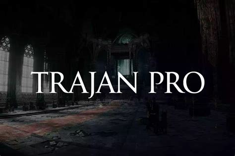 Trajan Pro Font - Dafont File