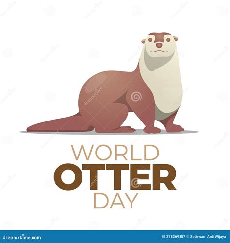 Vector Graphic of World Otter Day Good for World Otter Day Celebration ...