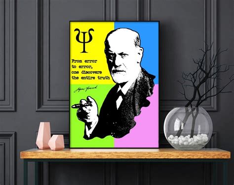 Sigmund Freud Quote Poster Freud Posters Pop Art Sigmund Etsy