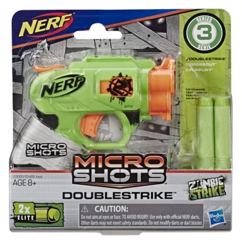 Nerf Elite Microshots Doublestrike Series 3 Blaster, 1 ct - Kroger