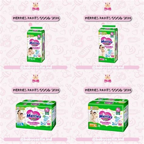 Jual BABYCASTLE Popok Kao Merries Pants Good Skin Baby Diaper Bayi