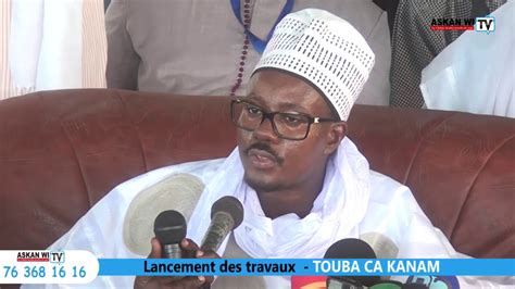 Assainissement De Touba Lancement Des Travaux TOUBA CA KANAM