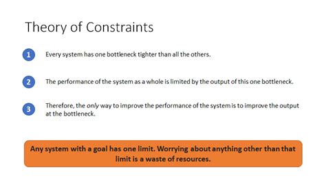 Examples Of Theory Of Constraints