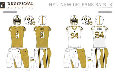 UNOFFICiAL ATHLETIC | New Orleans Saints Rebrand