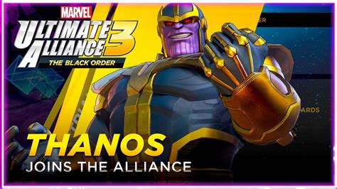 Unlock Thanos Playable Character Marvel Ultimate Alliance The Black