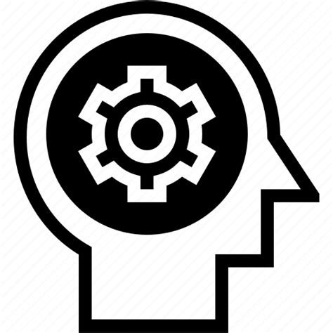 Gear Mind Mapping Knowledge Thought Rational Think Icon