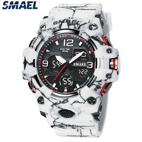 Smael Watch Sport Orologi Militari Impermeabile M Cronometro Led Luce