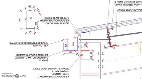 Steel Frame Roof Detail