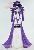 Women PM Derivative Sexy Lingerie Bodysuit Purple Hooded Bodycon Romper And Tail With Choker