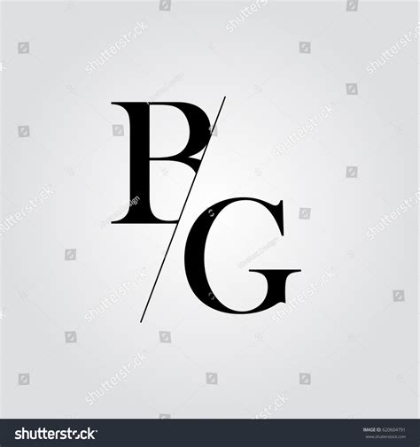 Bg Logo Stock Vector (Royalty Free) 620604791