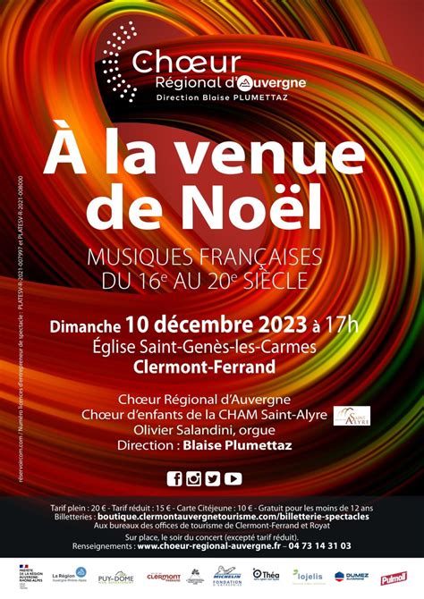 À la venue de Noël le 10 décembre à Saint Genès les Carmes concert