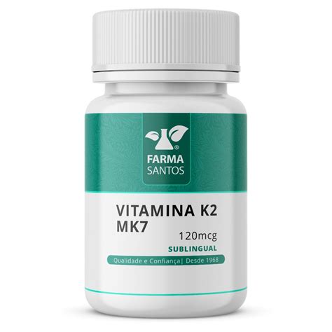 Vitamina K2 Mk7 120mcg Sublingual 120cps No Shoptime