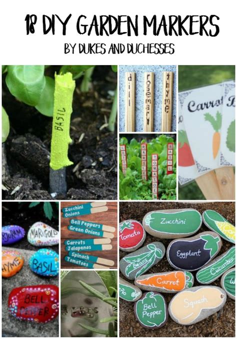 18 DIY Garden Markers - Dukes and Duchesses