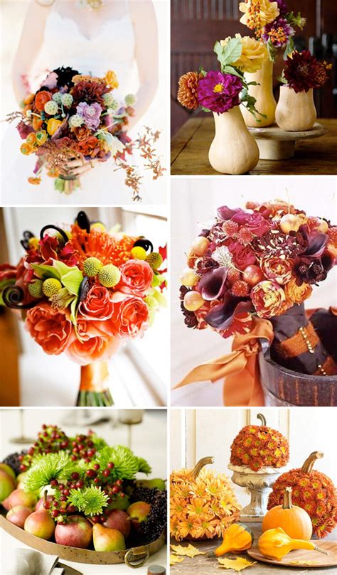 Flowers and Wedding Bouquets for the Fall Season