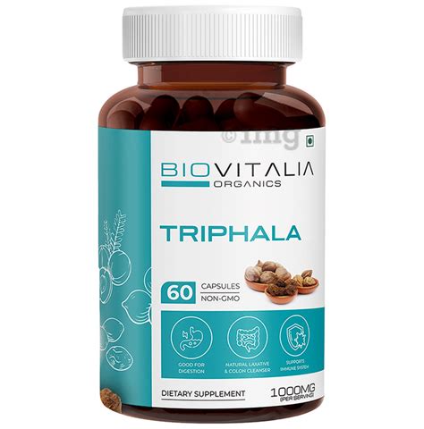 Biovitalia Organics Triphala Capsule Buy Bottle Of 60 0 Capsules At