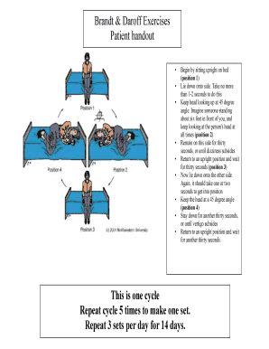 Fillable Online Brandt Daroff Exercises Fax Email Print Pdffiller