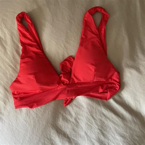 Gymshark Women S Red Bikini And Tankini Tops Depop