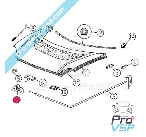 Serrure De Capot Pour Voiture Sans Permis Aixam Minauto Mega