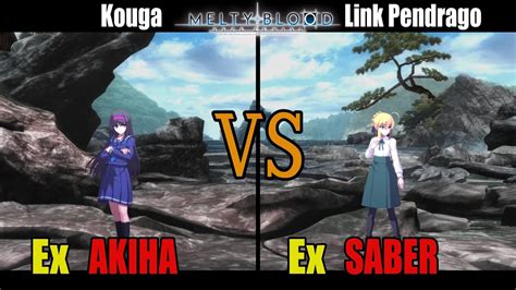 メルブラEx 秋葉AKIHA vs Ex セイバーSABERMELTY BLOOD TYPE LUMINA YouTube