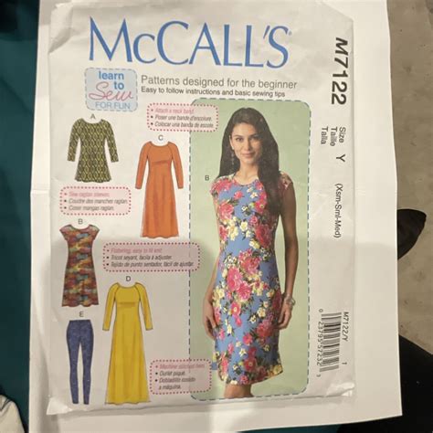 McCall S M7122 Misses Tunic Dresses And Leggings Sewing Patterns