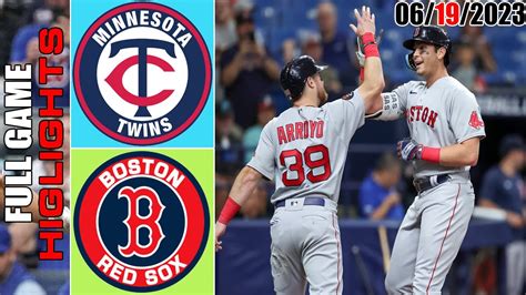 Minnesota Twins Vs Boston Red Sox Full Game Highlights Mlb To Day