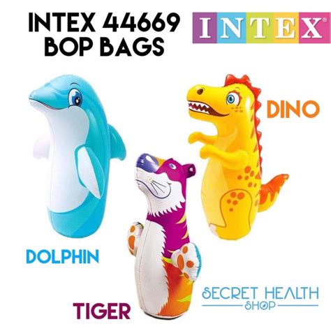 Intex Bop Bags Toys Samsak Sansak Boxing Dino Tiger Dolphin