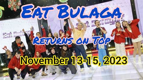 Eat Bulaga EAT Its Showtime TV Ratings Eat Bulaga Returns On Top