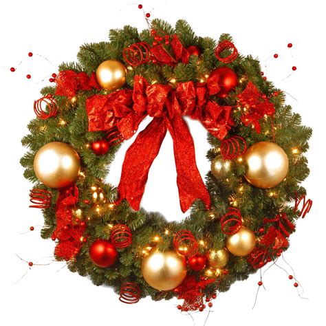 Red Christmas Wreath Png Hd Png Mart