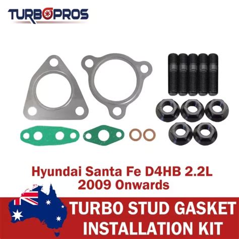 Turbo Charger Installation Stud Gasket Kit For Hyundai Santa Fe D Hb