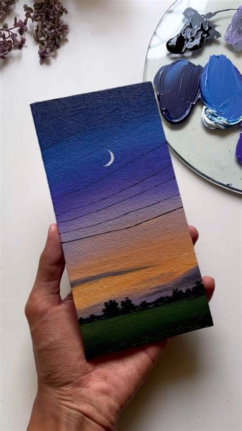 Pin By Aesthete Arts On Painting Videos In 2022 Mini Canvas Art Diy