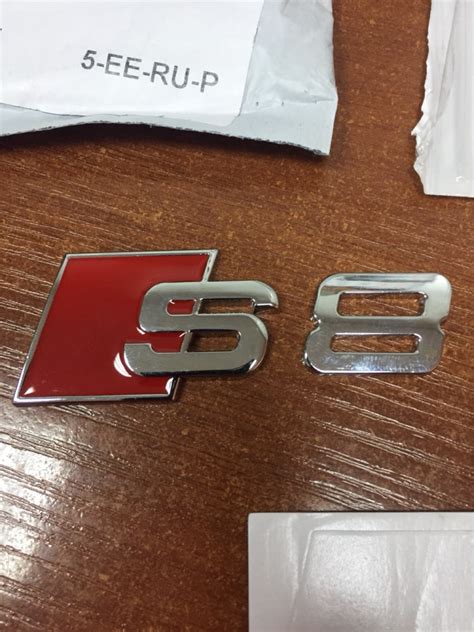 3D Aluminum Audi S Line S3 S4 S5 S8 Stickers