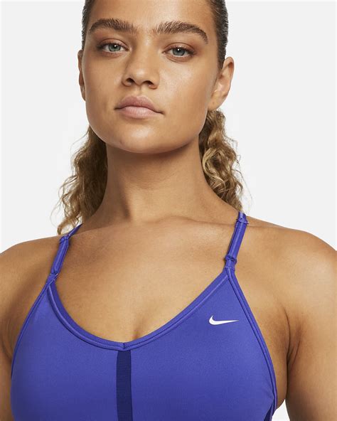 Nike Indy Womens Light Support Padded V Neck Sports Bra Nike At