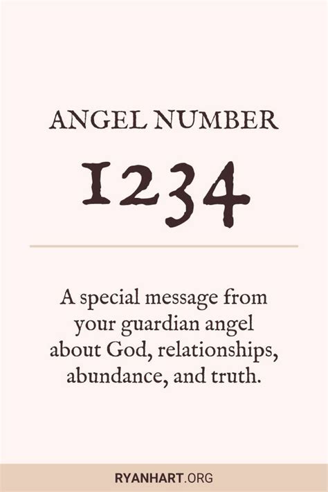 1234 Angel Number Meaning And Spiritual Symbolism Angel Number