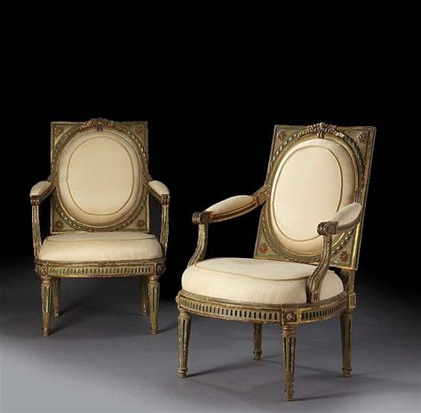 Sold At Auction Paire De Fauteuils A Chassis D Epoque Louis Xvi