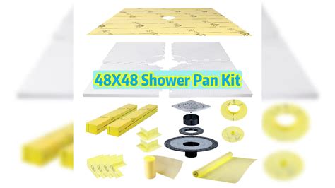 Eps Shower Pan 48x48 Inch Factory Price Shower Pan Kit Center Drain ...